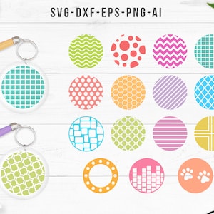 Circle patterns, Key chain svg, Keychain patterns svg, keyring patterns svg, Key ring svg, Keychain round pattern svg,Keyring design svg png