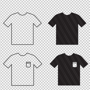 T-shirt svg, T-shirt kontur svg, T-shirt clipart, Skjorta clipart, T-shirt svg, T-shirt vektor, Screentryck, Vinyl, PNG, eps, dxf, ai, svg bild 2