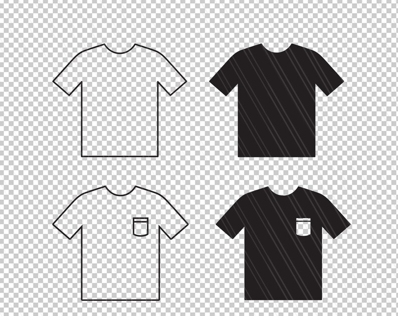 T-shirt svg, T-shirt kontur svg, T-shirt clipart, Skjorta clipart, T-shirt svg, T-shirt vektor, Screentryck, Vinyl, PNG, eps, dxf, ai, svg bild 2