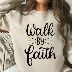 Walk by faith svg, Faith svg, Bible Verse svg,Christian svg, Scripture svg, inspirational svg, Cricut Silhouette-svg,dxf,png,pdf, ai, eps