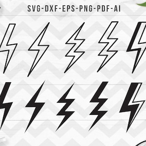Lightning Svg, Thunder Svg, Lightning Bolt Svg, Lightning Bundle Svg ...