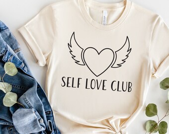 Self love club svg, Self love svg, Motivational  svg, Inspirational svg, Positive quote, Cricut Silhouette cut files- SVG,Dxf,Png,pdf,ai,eps