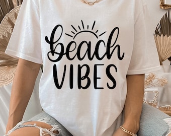 Beach vibes svg, Beach svg, Beach shirt svg, Summer svg, beach life svg, Vacation svg, Cricut silhouette cut filess - svg,dxf,png,ai,eps,pdf