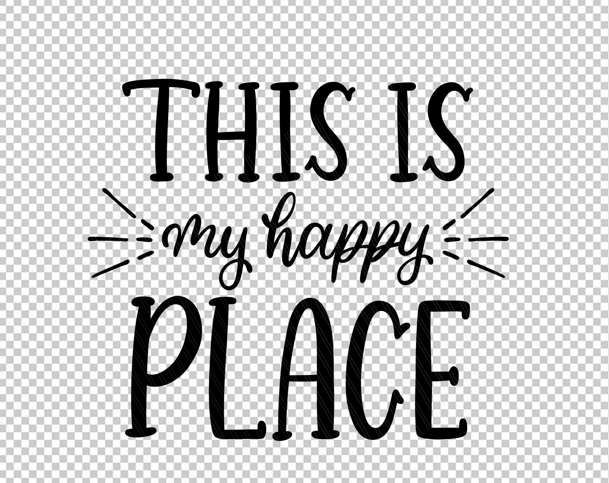 This is My Happy Place Svg Home Svg Home Sign Family Svg Etsy