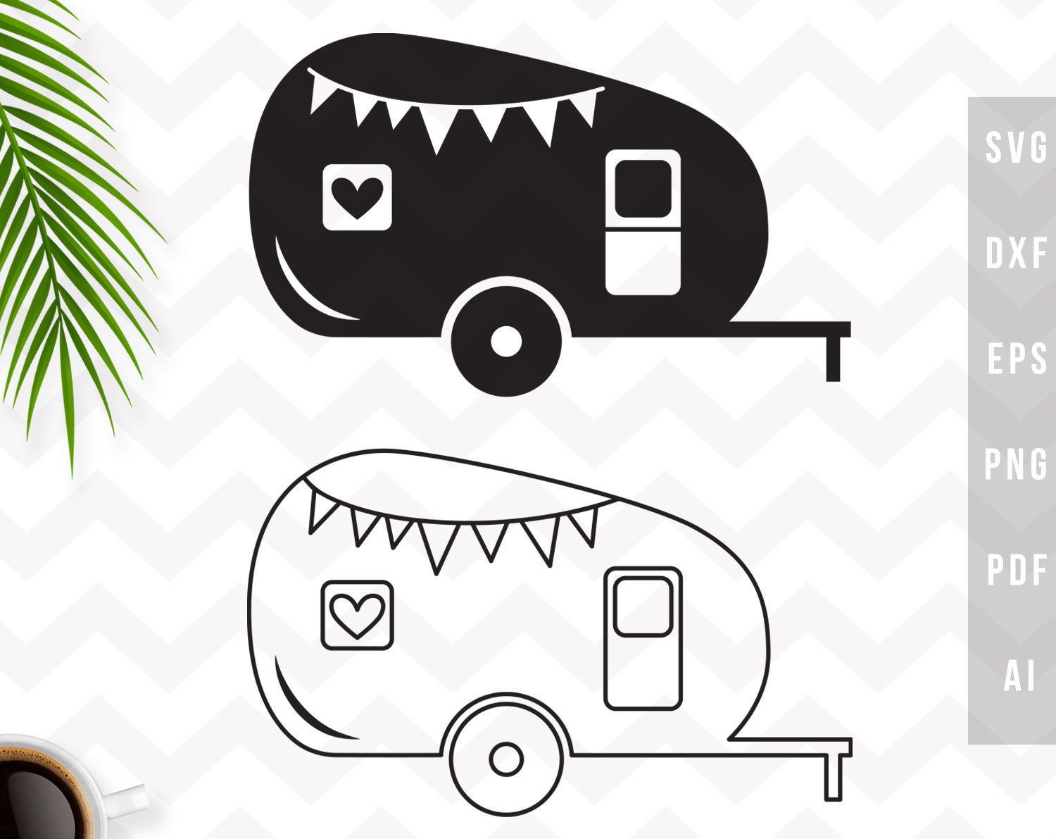 Camper svg camping svg Camper clipart Happy camper svg  Etsy