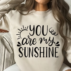 You are my sunshine svg, Summer svg, Sunshine svg, Sun svg, Summer sayings, Summer shirt clipart, Cricut Silhouette-svg,dxf,png,pdf, ai, eps