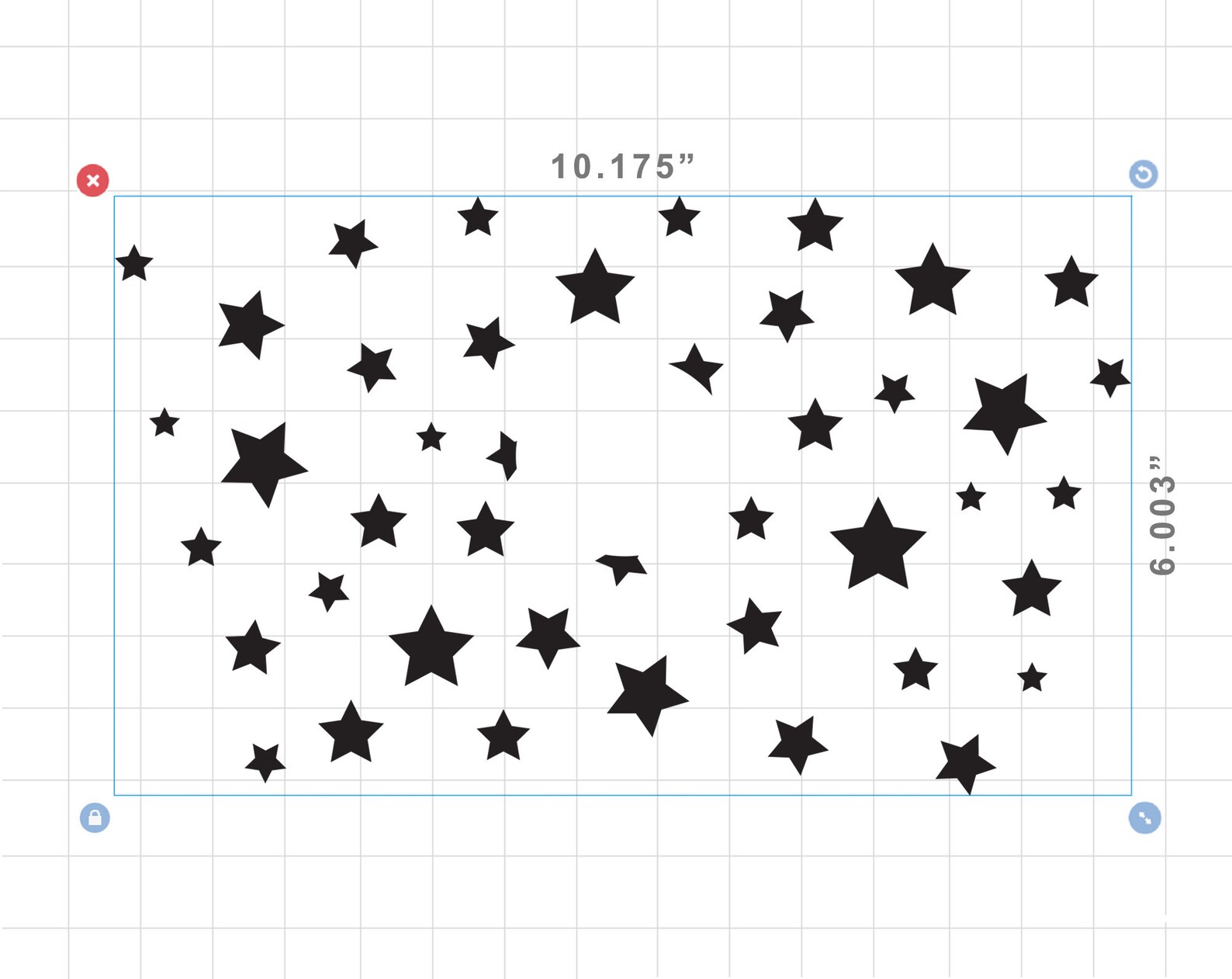 Full Wrap Stars Print for Starbucks Venti Cold Cup Presized Etsy