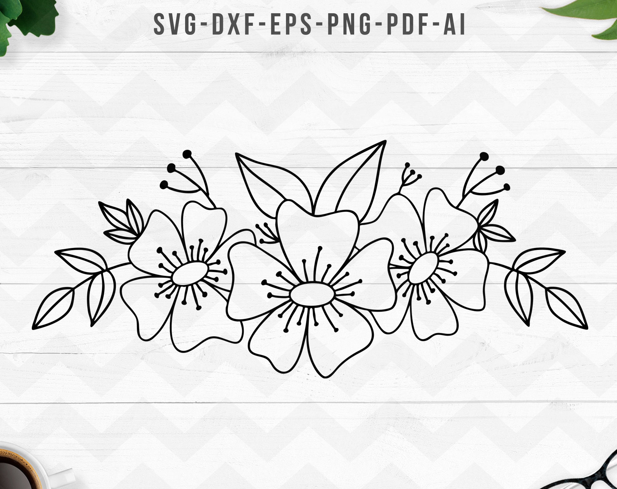 Flower SVG Paper Flower Template Svg Floral Svgflower Svg - Etsy