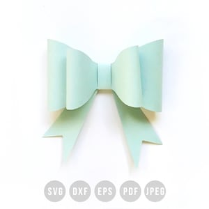 Bow template svg, DIY Bow svg, Bow template pdf, Faux leather bow, cutting files for cricut silhouette, Hair bow- svg, dxf, eps, pdf, jpeg