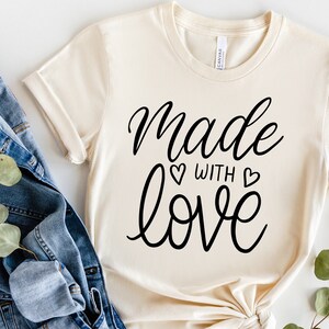 Made with love svg, Baking Sticker, Baking svg handmade svg Crafting svg, Gifting, Cricut Silhouette geschnitten Dateien - SVG, Dxf, Png, pdf, ai, eps