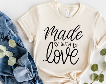 Made with love svg, Baking sticker, Baking svg handmade svg crafting svg, Gifting, Cricut Silhouette cut files- SVG, Dxf, Png, pdf, ai, eps