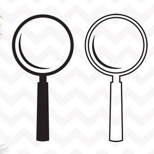 Magnifying glass svg, Magnifying glass vector, Spy glass svg, Magnifying glass clipart,Cricut Silhouette cut files SVG,Dxf,Png,pdf,ai,eps 画像 1