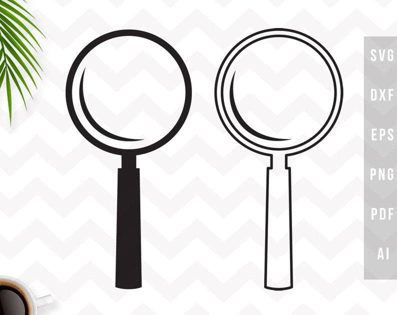 Magnifying glass svg, Magnifying glass vector, Spy glass svg, Magnifying glass clipart,Cricut Silhouette cut files SVG,Dxf,Png,pdf,ai,eps 画像 1