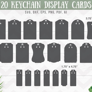 Keychain Display Card SVG, Key Fob Display Card, Keyring Card DXF, – Maisie  Moo