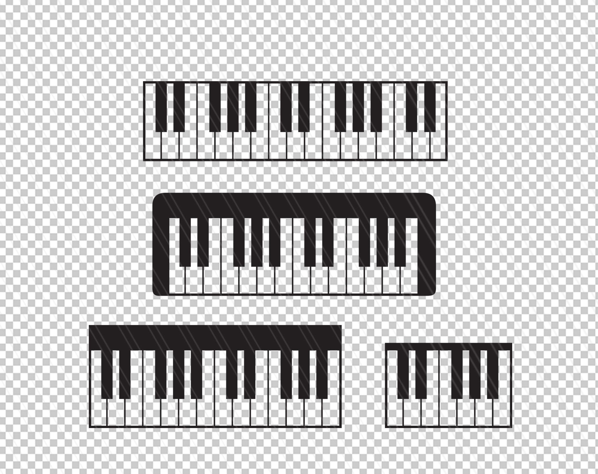 Piano keys svg Keyboard svg Piano keyboard keys svg Music Etsy