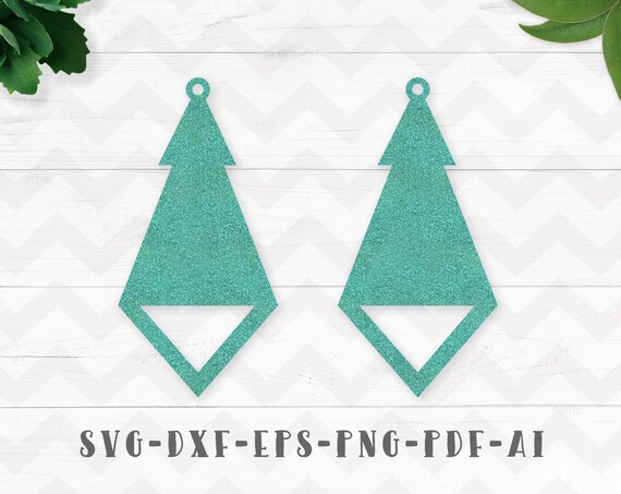 Download Free Earrings Svg Earring Template Faux Leather Earring Etsy SVG DXF Cut File