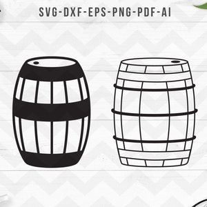 Barrel svg, Barrel vector, Barrel clipart, Wood barrel svg, Wine svg, beer Keg svg, Cricut Silhouette cut files-svg,dxf, png,pdf,ai,eps