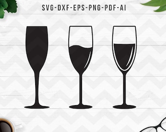 Wine glass svg, Wine svg, Glass svg, Wine glass vector, Wine clipart, Wine cut file, Cricut Silhouette cut files-svg,dxf, png,pdf,ai,eps