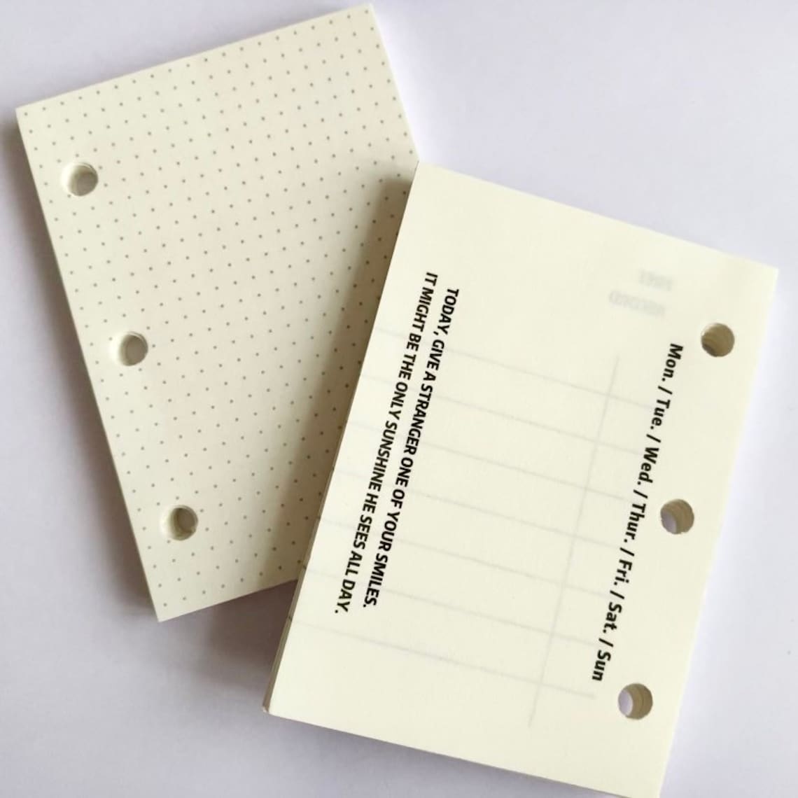Mini 3 Ring Binder Refill pads 45 sheets white paper lined Etsy