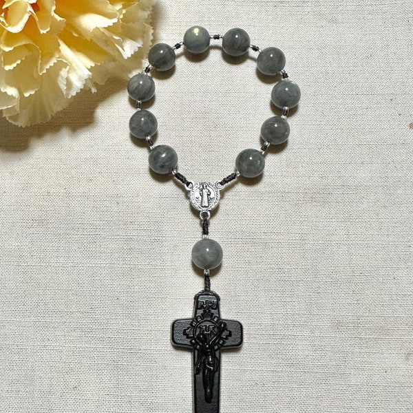 Labradorite pocket rosary