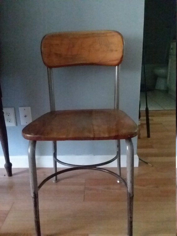 Vintage school chair