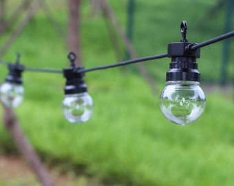 13m outdoor connectable vintage garland terrace string globe lights Wedding Home Restaurant Decoration