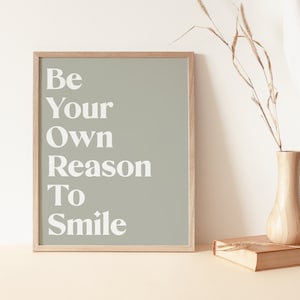 sage green decor | dorm room decor | quote art