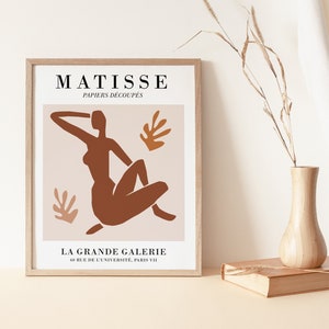 matisse cutout poster | matisse exhibition poster | burnt orange print | matisse orange print