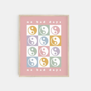 yin yang wall art | y2k room decor | pastel room decor | dorm decor | danish pastel decor