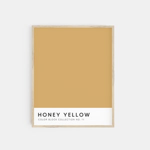 color block art | mustard print | wall decor