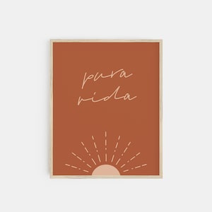pura vida print | terracotta print