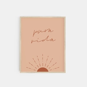 pura vida print | earth tone print