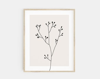 Babys Breath Print Pale Pink Print Etsy