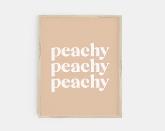 peachy print | just peachy | boho art print