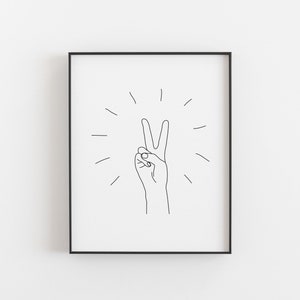 peace sign print | peace sign wall art | peace sign poster