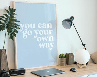 you can go your own way print | fleetwood mac print | dorm room decor