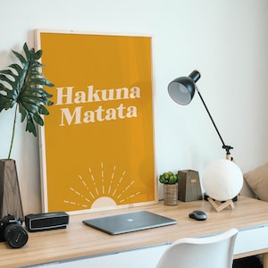 hakuna matata print | hakuna matata quote | dorm wall art