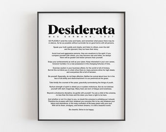 desiderata print | desiderata poem