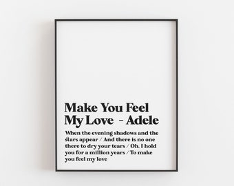 custom lyrics print | custom lyrics poster