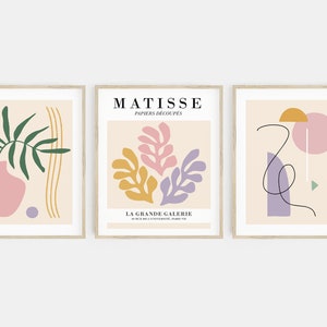 matisse print set | abstract art print set | abstract art gallery wall set