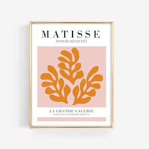 matisse print | pink and orange wall art
