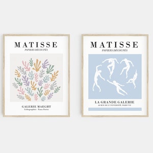 matisse print set | pastel room decor | danish pastel decor