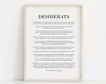 desiderata print | desiderata poem