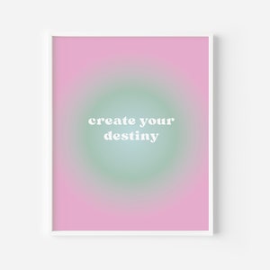 gradient wall art | gradient poster | law of attraction print