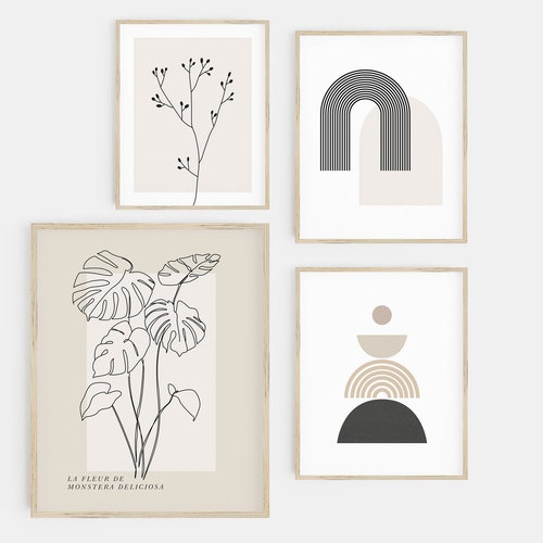 Neutral Wall Art Set of 3 Prints Gallery Wall Set Matisse Etsy