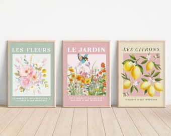 danish pastel decor | pastel room decor | gallery wall set