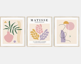 matisse print set | abstract art print set | abstract art gallery wall set