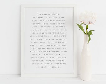 f scott fitzgerald quote | literature quote