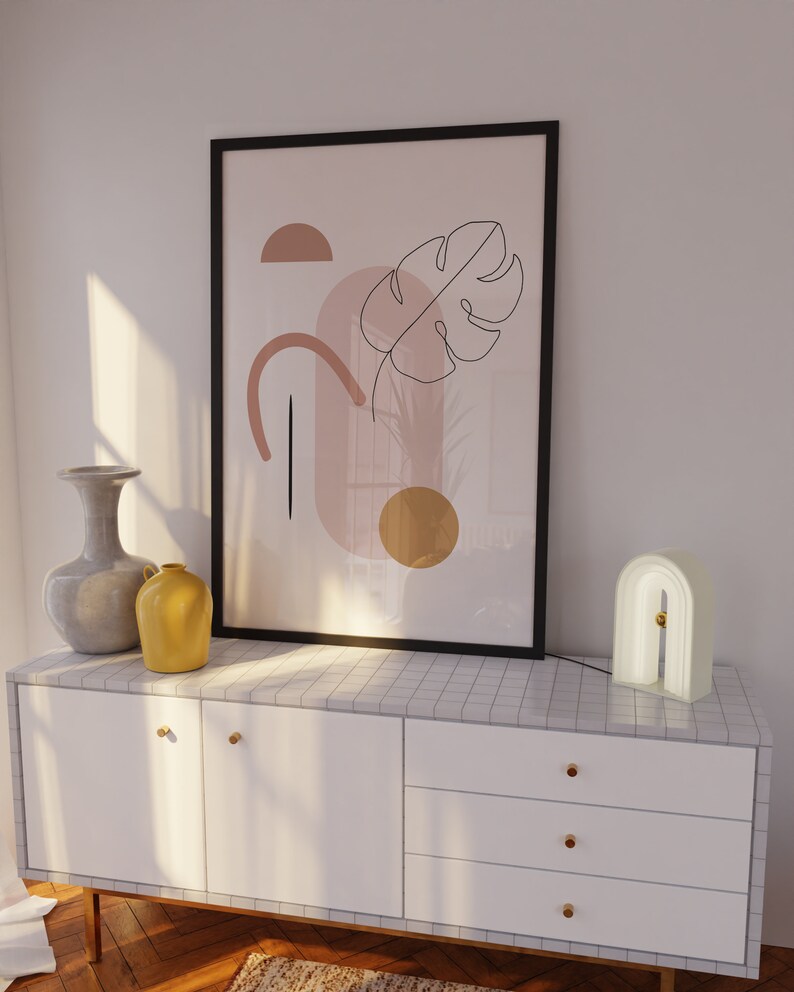 Gallery Wall Set Pink Wall Art Etsy