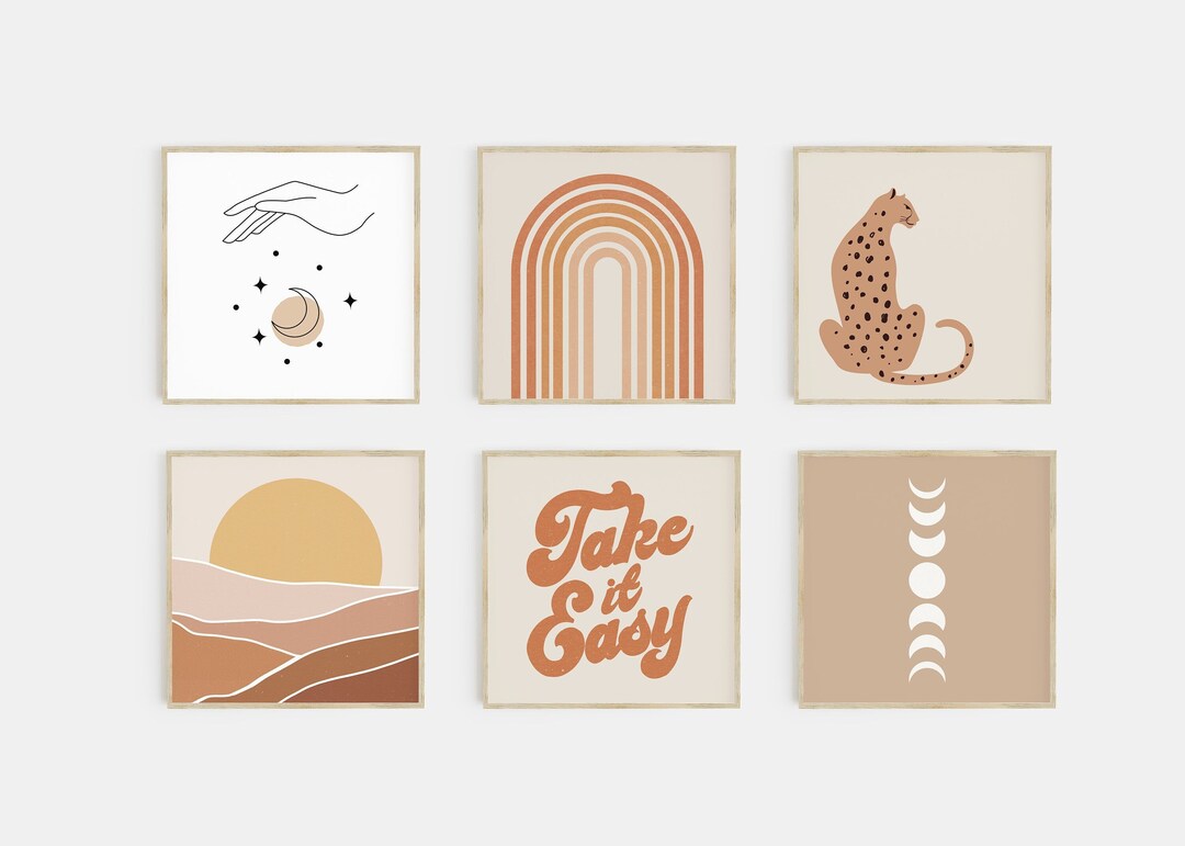 Gallery Wall Set | Boho Art Prints | Dorm Decor | Special Offer Set of ...